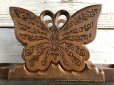 画像5: 70s Vintage Butterfly Wooden Holder (J691) (5)