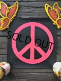 60s Vintage Peace Sign Black Light Poster (J686)