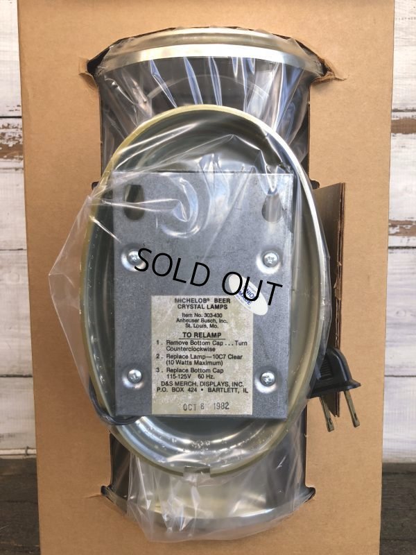 画像9: Vintage Michelob Beer Crystal Backbar Lamp Dead stock (J692)