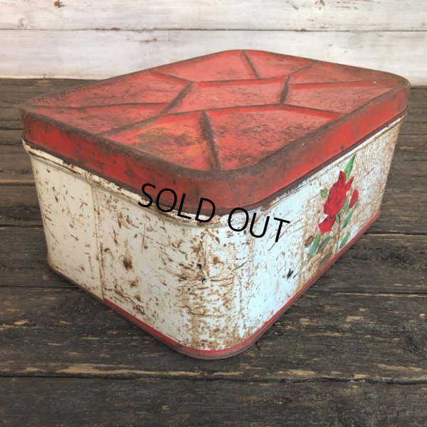 画像3: Vintage Bread Box Tin Rose (J694)