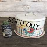 Vintage Bread Box Tin Flower (J695)