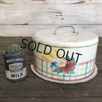 Vintage Bread Box Tin Flower (J695)