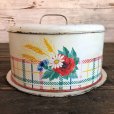 画像2: Vintage Bread Box Tin Flower (J695) (2)