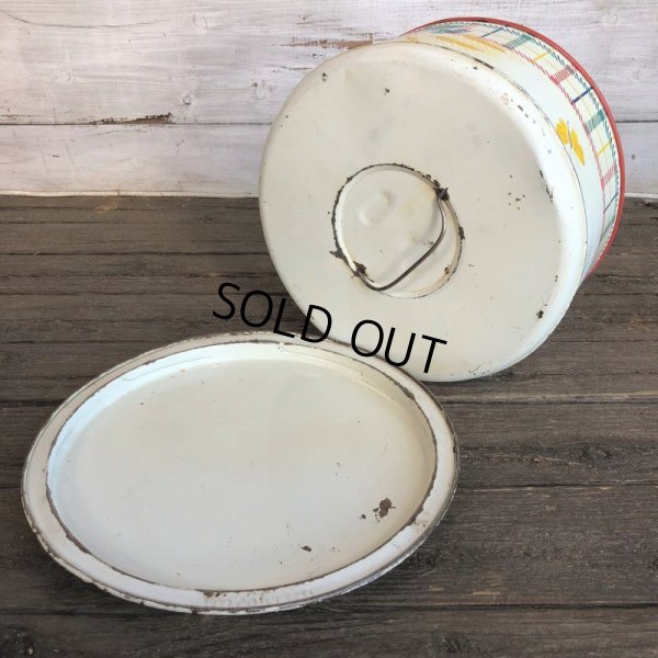 画像10: Vintage Bread Box Tin Flower (J695)