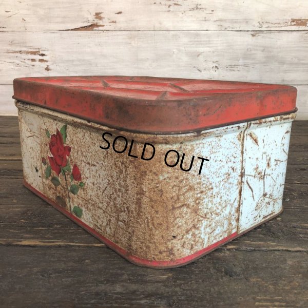 画像7: Vintage Bread Box Tin Rose (J694)