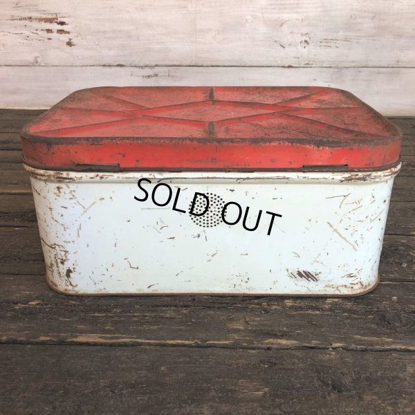 画像6: Vintage Bread Box Tin Rose (J694)