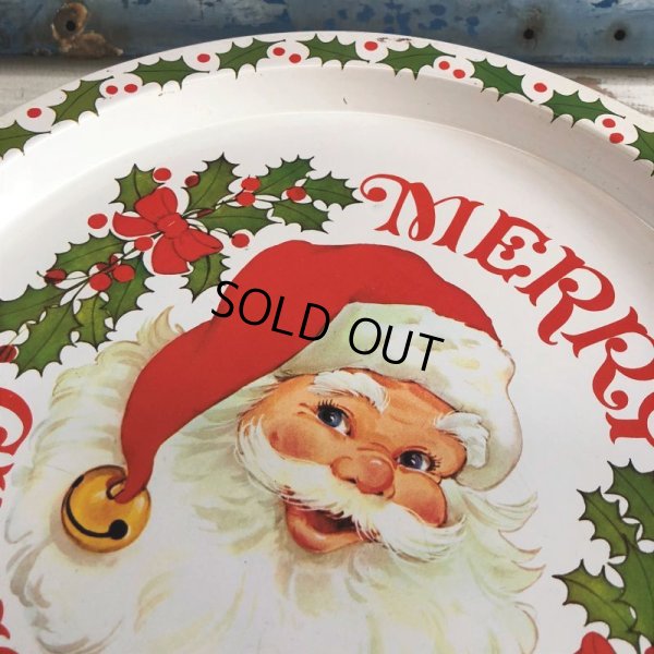 画像3: 70s Vintage Merry Christmas Tin Tray (J706)