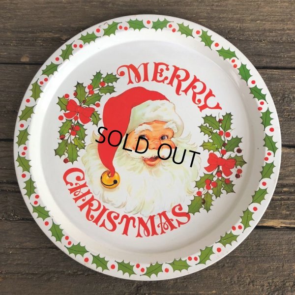 画像6: 70s Vintage Merry Christmas Tin Tray (J706)