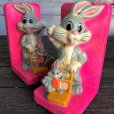 画像3: 70s Vintage WB Bugs Bunny Bookends Holiday Fair Japan (J705)