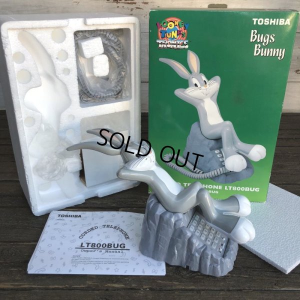 画像1: 90s Vintage Bugs Bunny Telephone (J698)