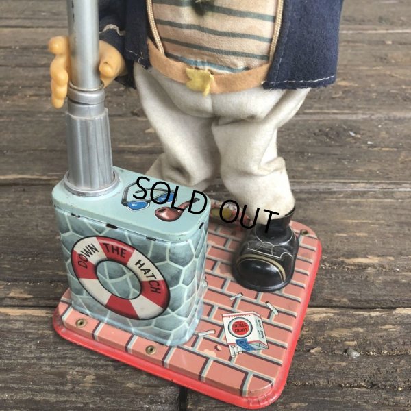 画像8: 60s Vintage Battery Operated The Drinking Captain (J710) 