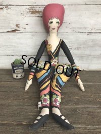 70s Vintage Women Pillow Doll (J716)