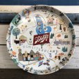 画像2: Vintage Schlitz Round Tin Tray (J760) (2)