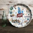 画像1: Vintage Schlitz Round Tin Tray (J760) (1)