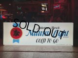 80s Vintage Anheuser-Bush Natural Light Beer lighted sign (J761)