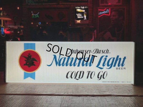 画像1: 80s Vintage Anheuser-Bush Natural Light Beer lighted sign (J761)