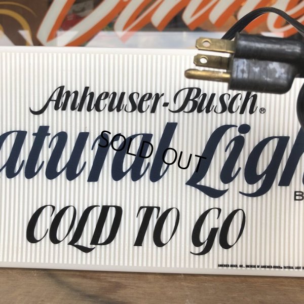 画像10: 80s Vintage Anheuser-Bush Natural Light Beer lighted sign (J761)