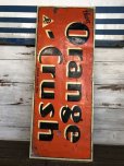 画像2: 40s Vintage Orange Crush Tin Sign (J764) (2)