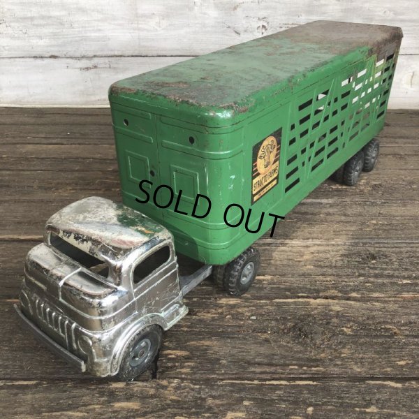 画像2: 50s Vintage Structo Farms Cattle Trailer Truck (J036) 