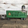 50s Vintage Structo Farms Cattle Trailer Truck (J036) 