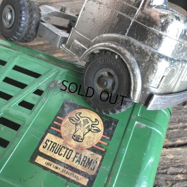 画像9: 50s Vintage Structo Farms Cattle Trailer Truck (J036) 
