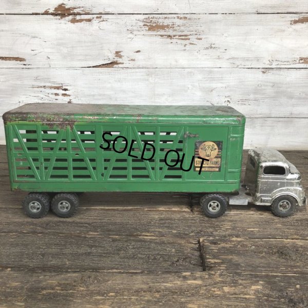 画像5: 50s Vintage Structo Farms Cattle Trailer Truck (J036) 
