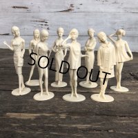 60s Louis Marx Campus Cuties Figures Set of 8 (J774)