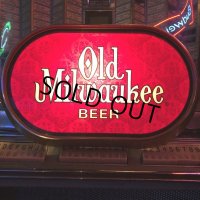 Vintage Old Milwaukee Beer BAR Lighted Display Signs (J772)