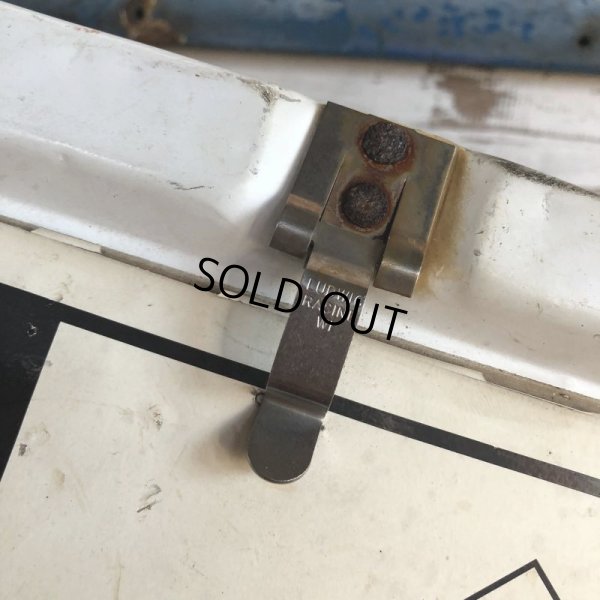 画像6: Vintage Hazard Panel Duo-Flip Numbered Sign (J775)