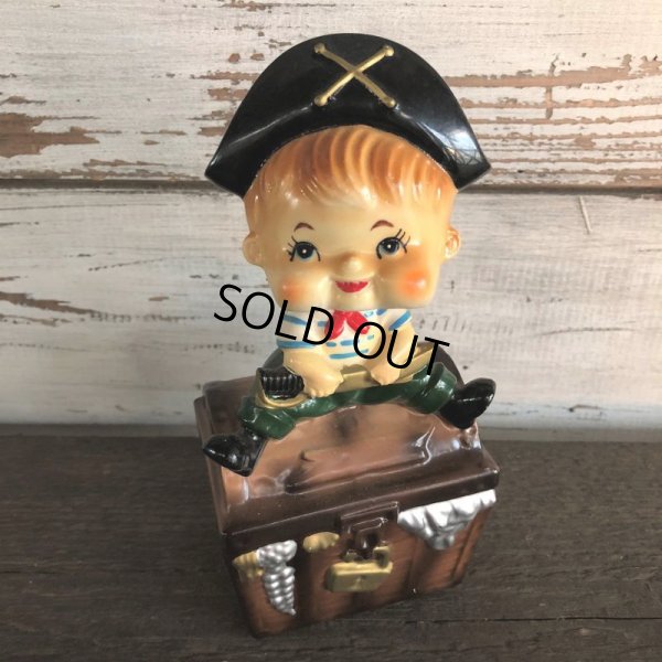 画像1: SALE Vintage Ceramic Bobble Head Doll Pirate (J786)