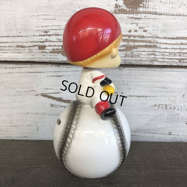 画像4: SALE Vintage Ceramic Bobble Head Doll Baseball (J788)