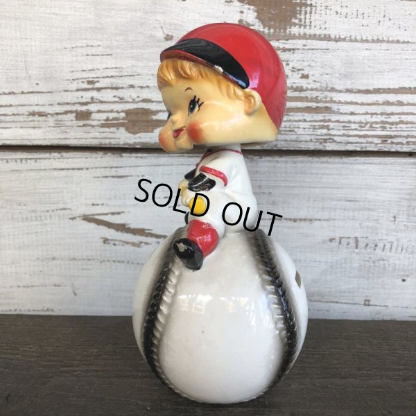 画像2: SALE Vintage Ceramic Bobble Head Doll Baseball (J788)