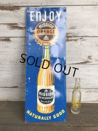 Vintage Mission Orange Sign (J795) 