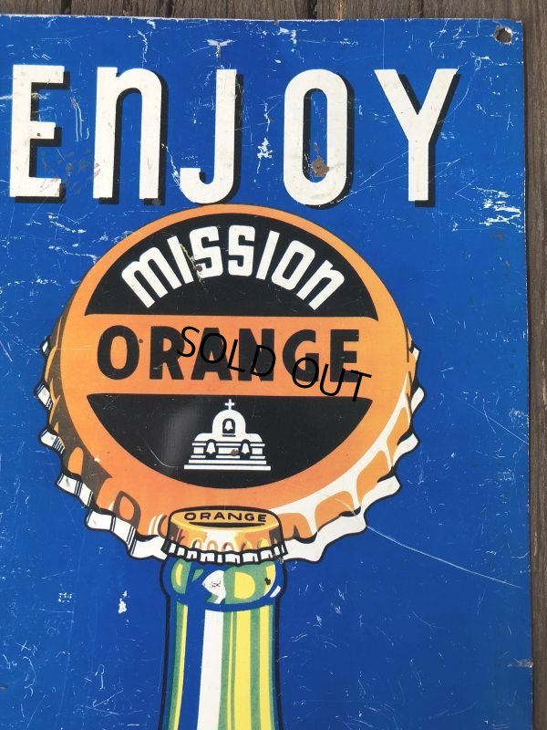 画像7: Vintage Mission Orange Sign (J795)