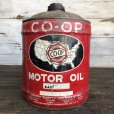 画像3: Vintage Oil can CO-OP Motor Oil 5 U.S. GALLONS (J806)  