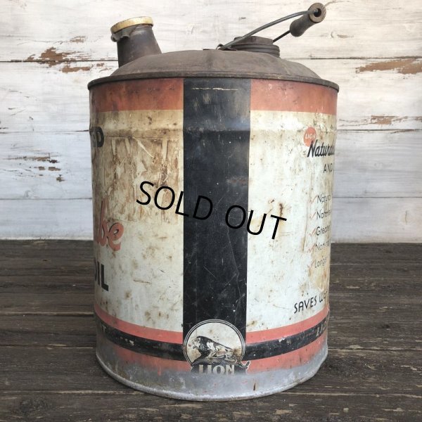 画像2: Vintage Oil can LION Motor Oil 5 U.S. GALLONS (J804)  