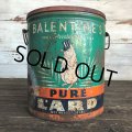 Vintage BALENTINE'S Pure Pig Lard Tin Can (J808)  