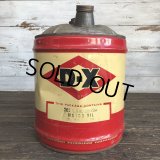 Vintage Oil can D-X Motor Oil 5 U.S. GALLONS (J803)  