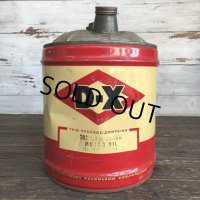 Vintage Oil can D-X Motor Oil 5 U.S. GALLONS (J803)  