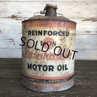 Vintage Oil can LION Motor Oil 5 U.S. GALLONS (J804)  