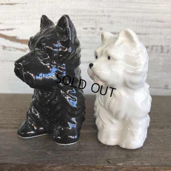 画像2: Vintage Black & White Scotch Whisky Salt & Pepper Shaker (J810)