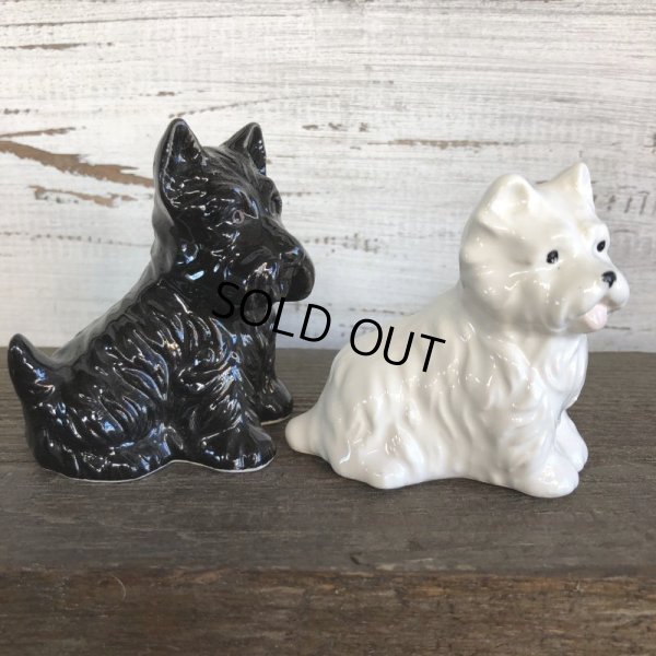 画像5: Vintage Black & White Scotch Whisky Salt & Pepper Shaker (J810)