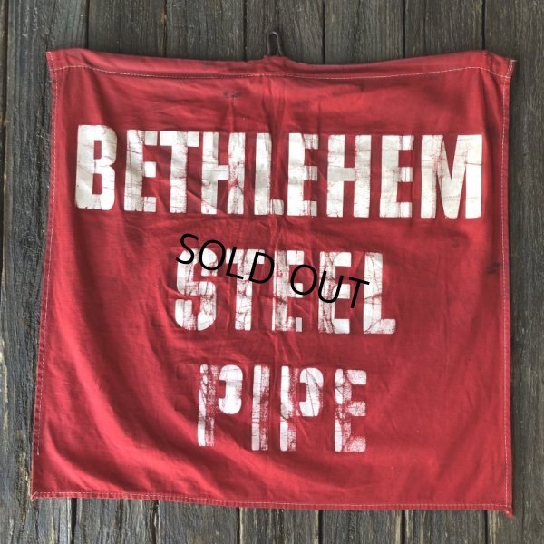画像3: Vintage Bethlehem Steel Pipe Cloth Banner Sign (J814)