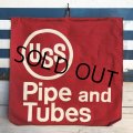 Vintage USS Pipe and Tubes Cloth Banner Sign (J815)
