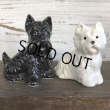 Vintage Black & White Scotch Whisky Salt & Pepper Shaker (J810)