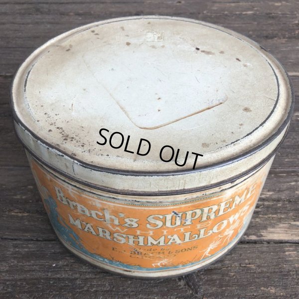 画像8: 30s Vintage Brach's SUPREME white MARSHMALLOWS can (J819)
