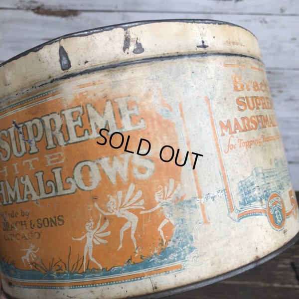 画像5: 30s Vintage Brach's SUPREME white MARSHMALLOWS can (J819)