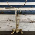 画像1: Vintage Brass Toned Counter Top Wire display Rack (J816) (1)