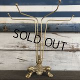 Vintage Brass Toned Counter Top Wire display Rack (J816)