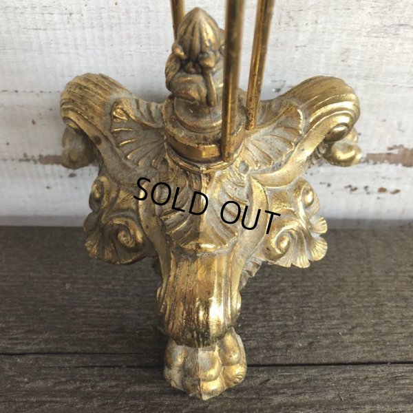 画像4: Vintage Brass Toned Counter Top Wire display Rack (J816)